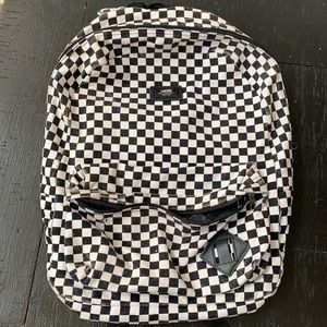 Black & White Checkered Vans Backpack